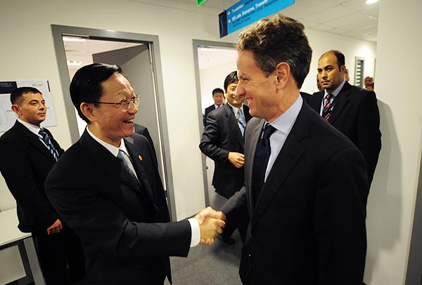 谢旭人部长在世界银行\/国际货币基金组织2009