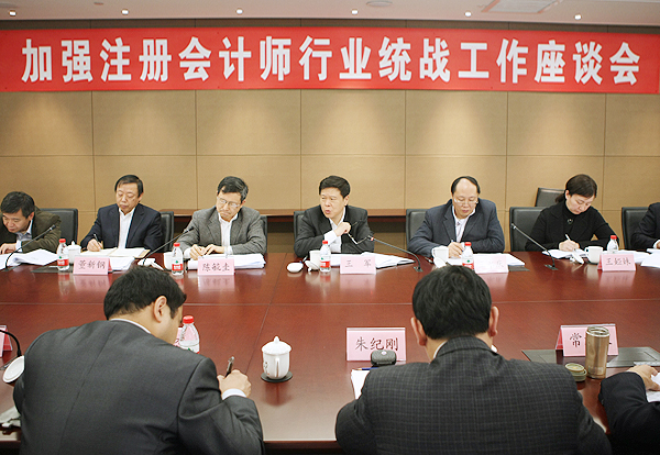 王军出席加强注册会计师行业统战工作座谈会