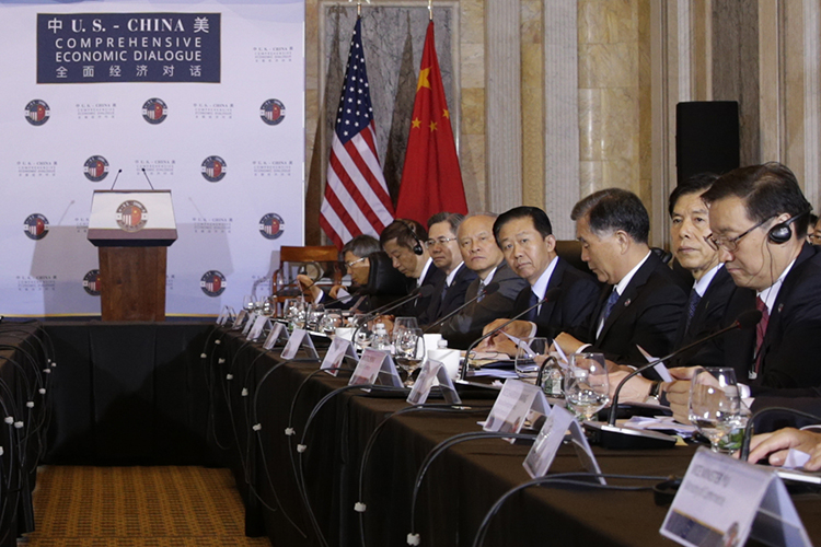 肖捷出席首轮中美全面经济对话